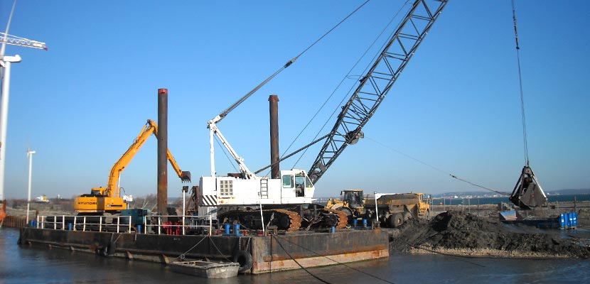 Dredging of Combigolf’s power plant outlet