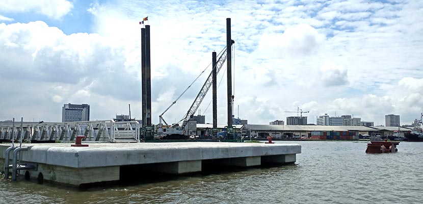 Reconstruction of the Douala oil terminal
